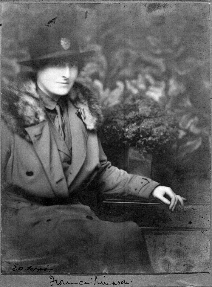 Portrait of Dame Florence Simpson (formerly Leach), Chief Controller of the Queen Mary's Army Auxiliary Corps.