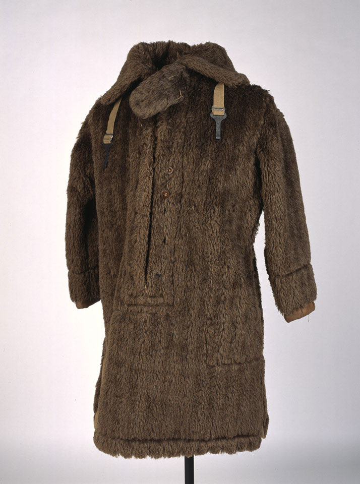 Fur fabric olive green smock, Auxiliary Territorial Service, 1944 (c ...