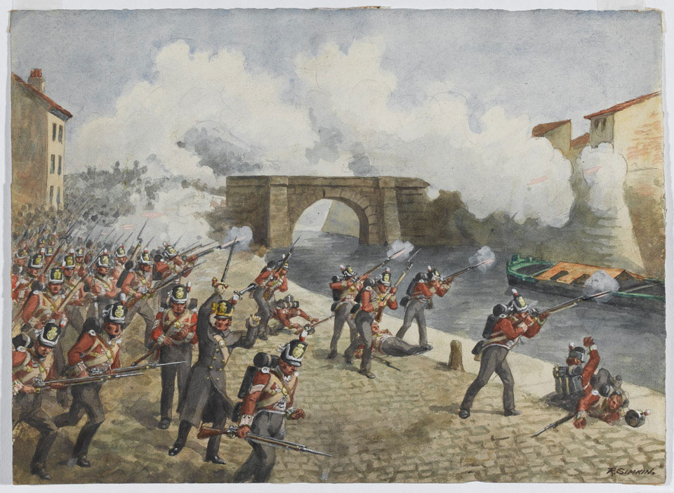 The 27th Inniskilling Regiment at Toulouse, 10 April 1814