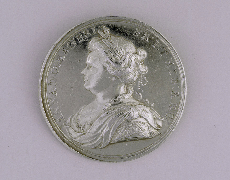 Silver medal commemorating the Peace of Utrecht, 1713