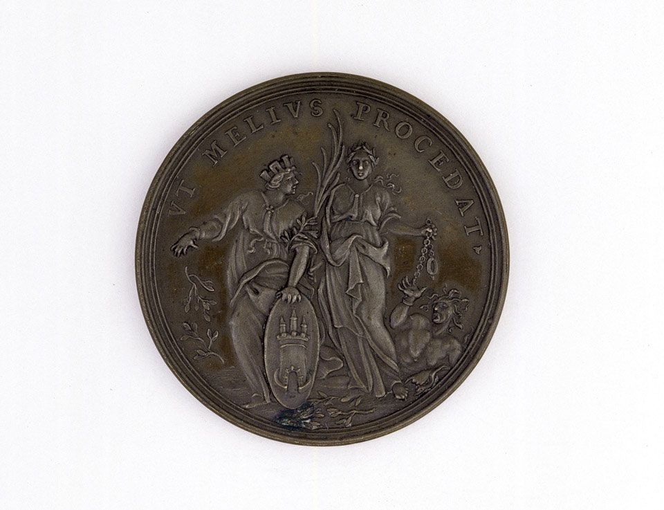 Bronze Medal Commemorating The Capture Of Tournai, 1709 