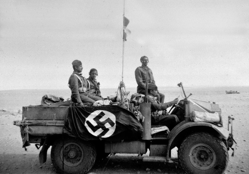 Jemadar Ali Musa Khan and men of 'A' Squadron, Central India Horse, Cyrenaica, December 1941