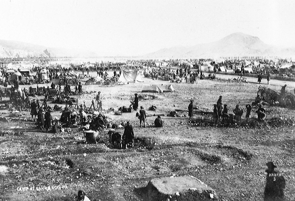 'RAZCOL' in camp at Sorarogha, 1926