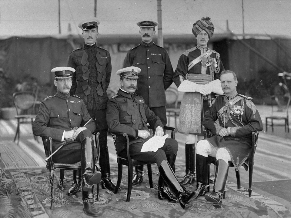 General Kitchener of Khartoum, Commander-in-Chief India, with his personal staff, 1903