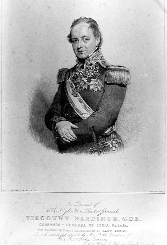 The Right Hon Lieut-General Viscount Hardinge, GCB, Governor General of India, 1846 (c)