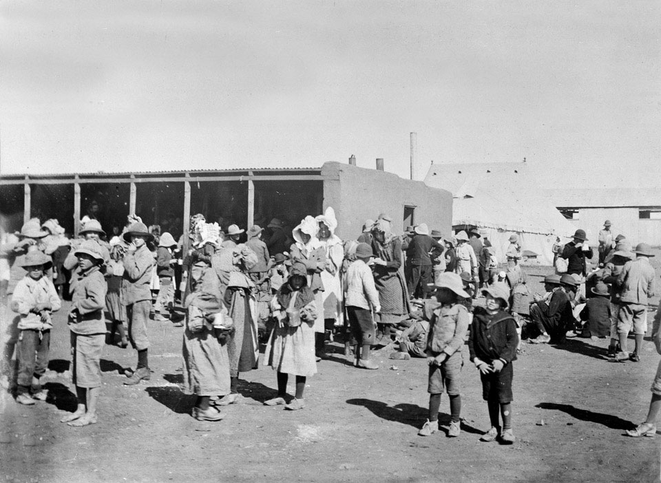 Boer women and children at a concentration camp, 1901 (c)