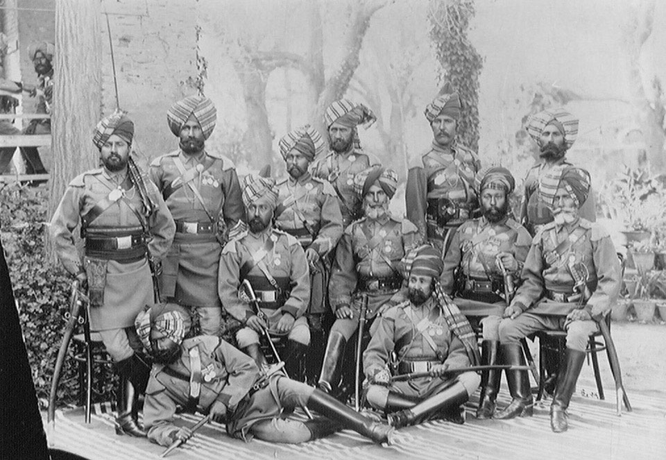 Retired native officers, Lahore, 1897 | Online Collection | National ...