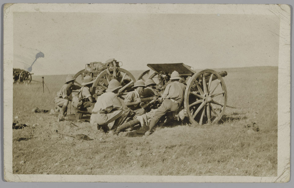 13-pounder gun, Egypt, 1915