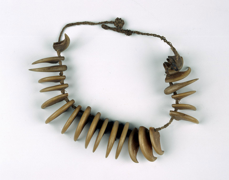 Leopard's claw necklace, Zulu War, 1879