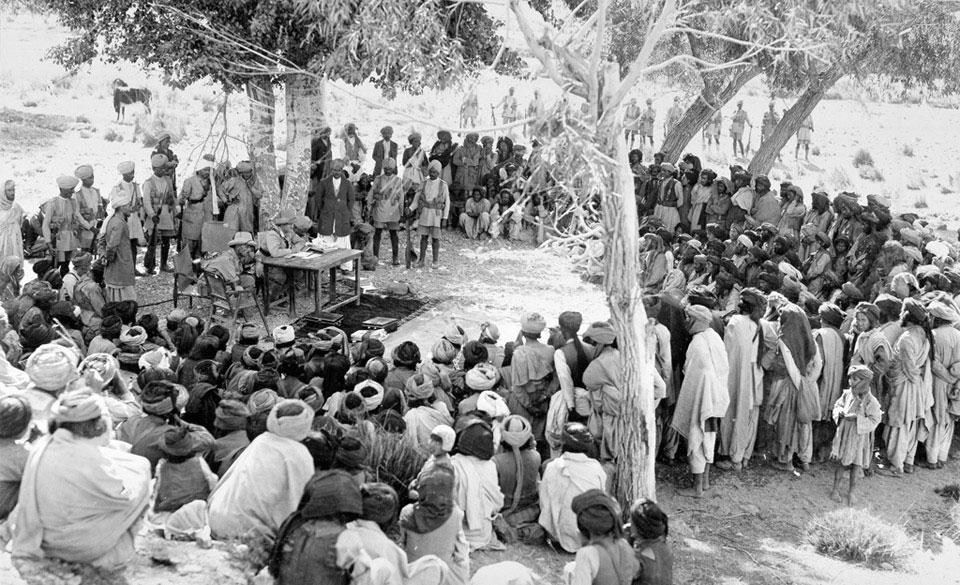 A jirga in Waziristan, 1940 (c)