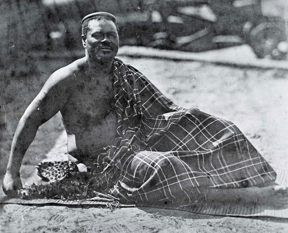 King Cetshwayo in exile at Cape Town, 1879