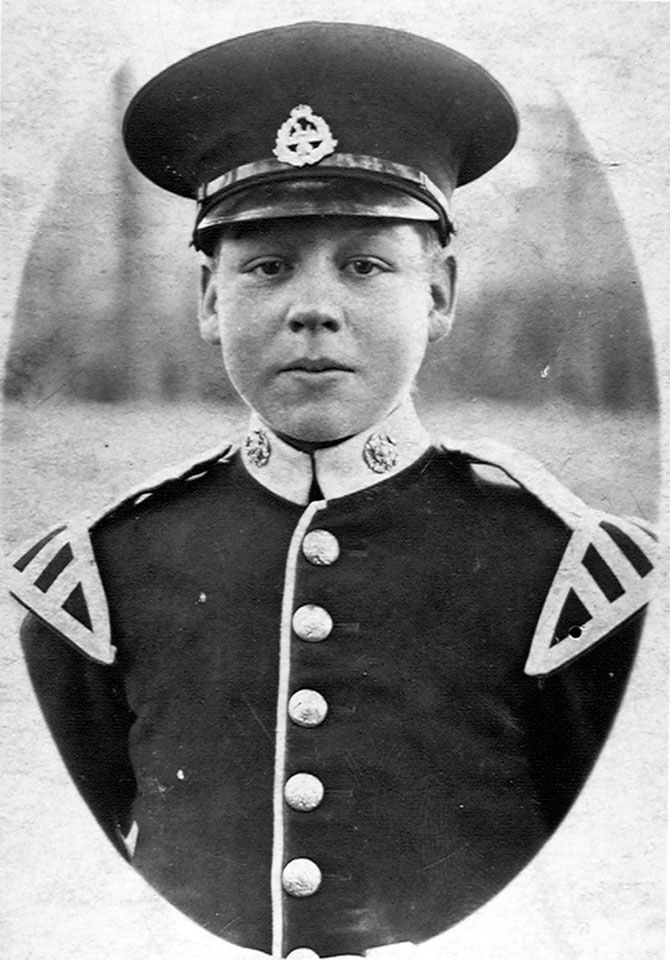 Band Boy Claude George Headley, The East Lancashire Regiment, 1920 (c)