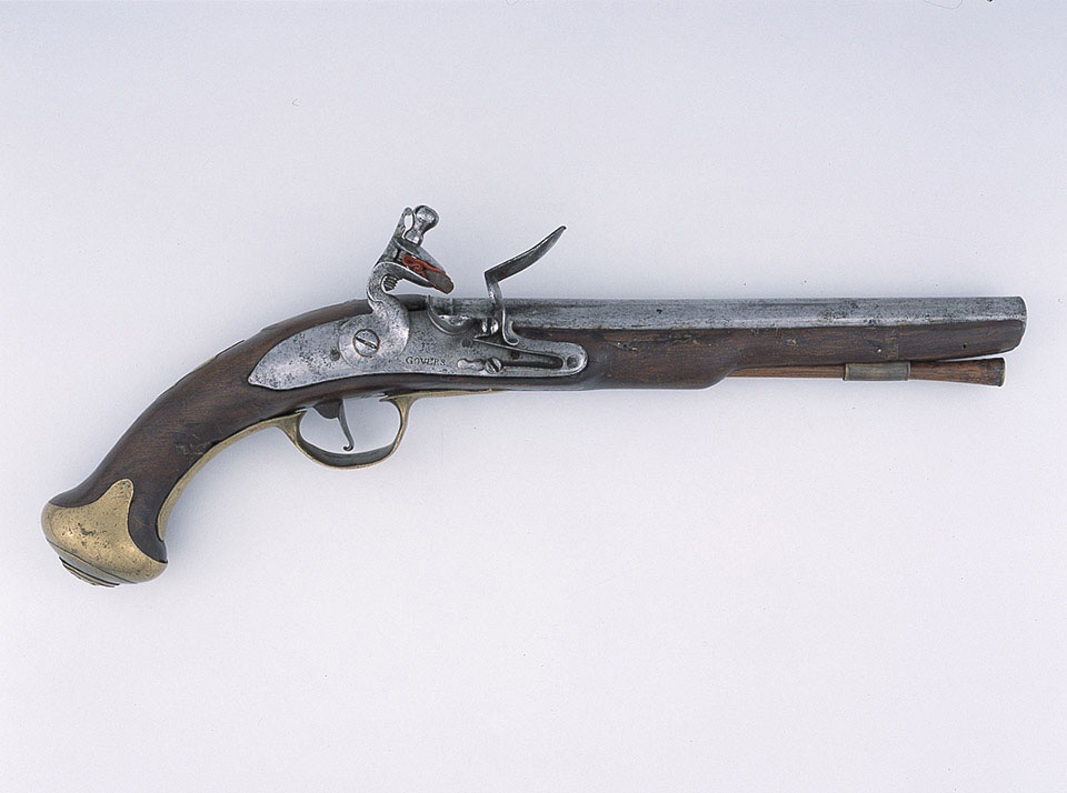 Regimental pattern flintlock pistol, Lieutenant-General Richard St George, 8th King's Royal Irish Hussars, 1740 (c)