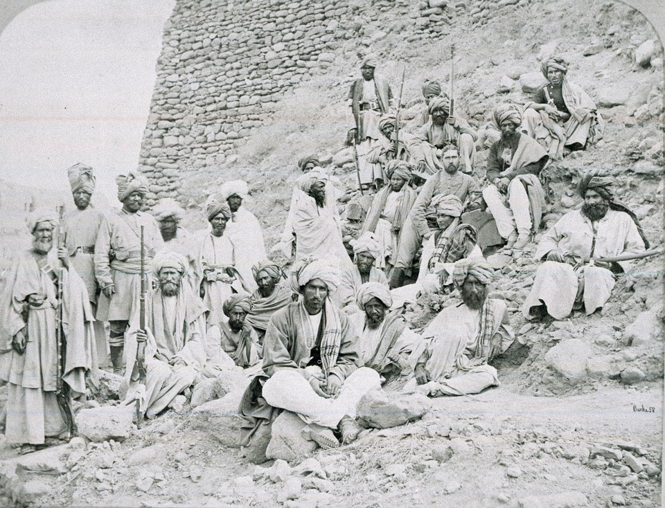 Khyber Chiefs and Khans, Jamrud Fort, North West Frontier, 1878 (c)