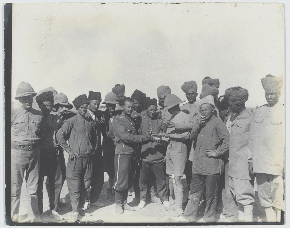 Indian, British and Russian troops, Kasr-i-Shirin, Persia, April 1917