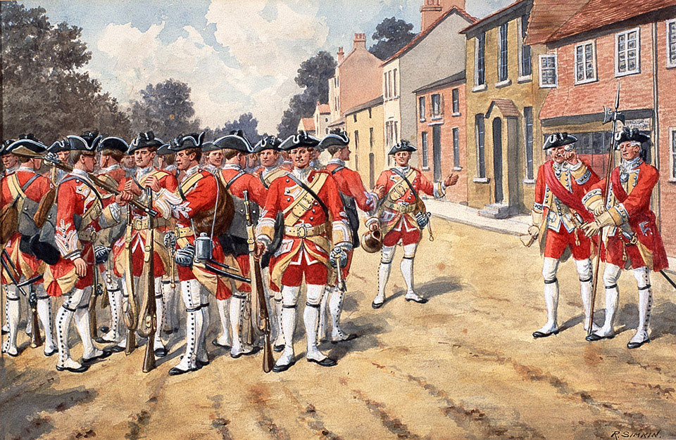 3rd (Kent) Regiment of Foot, 'The Buffs', 1751