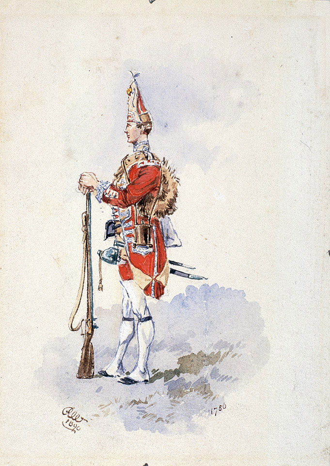3rd (Kent) Regiment of Foot, 1750