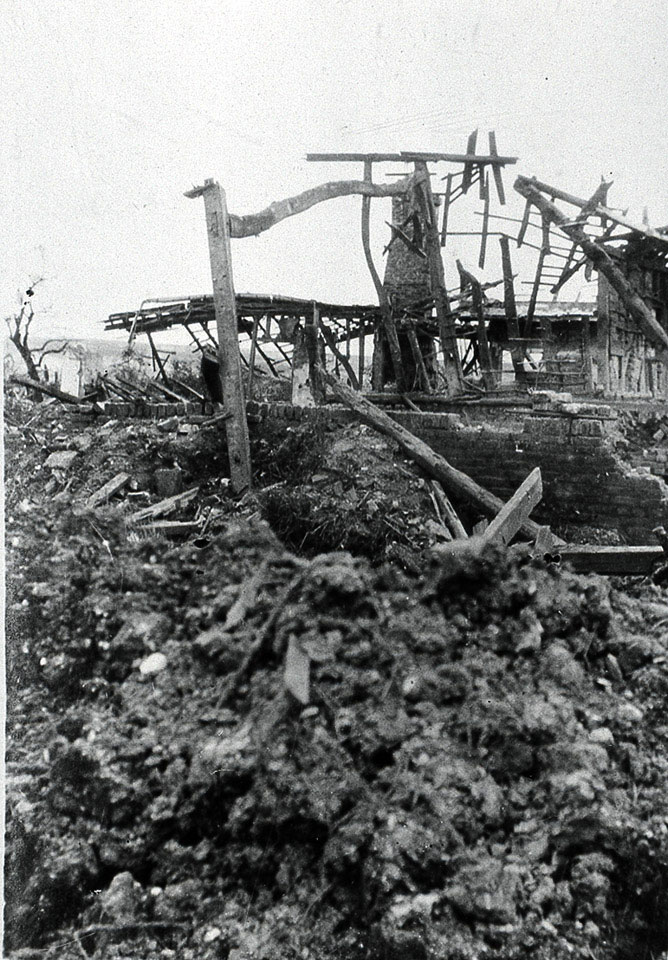 'At Contalmaison after its capture, July 14th 1916'