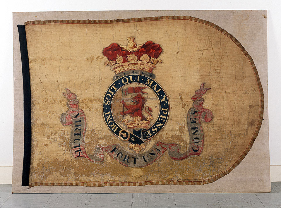 Yellow Silk Banner From The Duke Of Wellington S Funeral Carriage