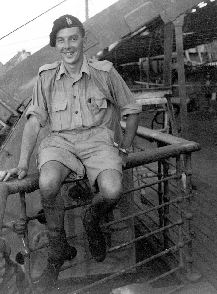 'Leslie Sunderland', 3rd County of London Yeomanry (Sharpshooters), on board HMT Orion en route to Egypt, 1941