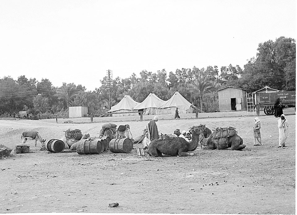 Railway station at Amiriya, 1941