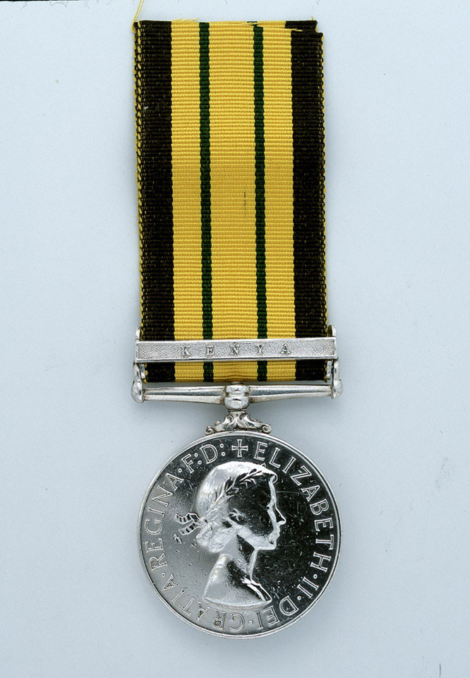 Africa General Service Medal 1902-56, with clasp, 'Kenya', Sergeant D G Holliday, Royal Northumberland Fusiliers