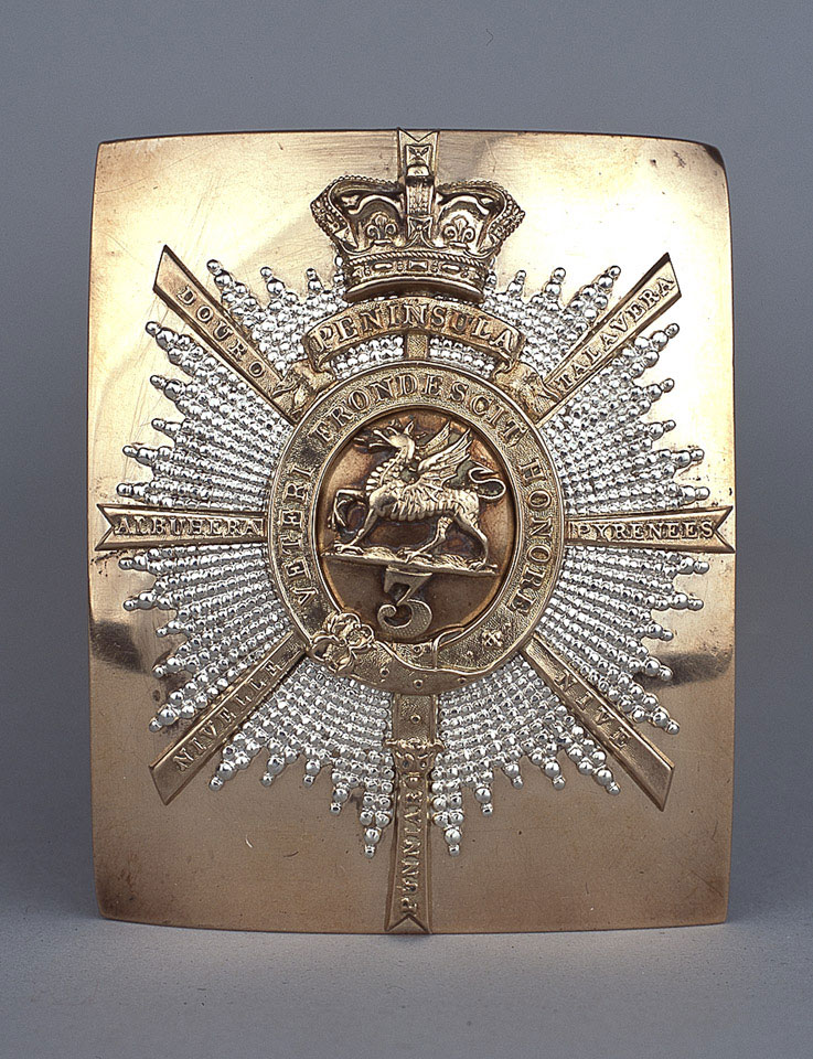 Shoulder belt plate, 3rd (The East Kent) Regiment of Foot (The Buffs ...