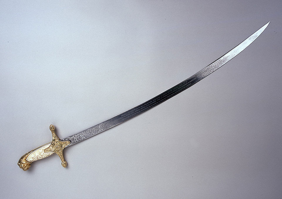 Mameluke-hilted presentation sword, 1857 | Online Collection | National ...